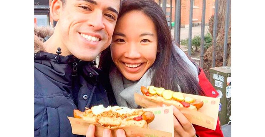 Copenhagen: 3-Hour Culinary Bike Tour - The hot dog stop begins with a Danish classic