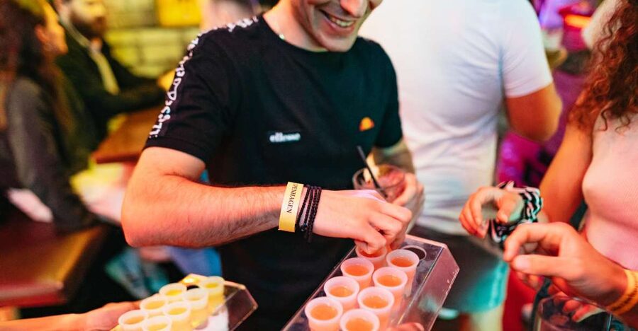 Copenhagen: Guided Party Pub Crawl with 4 Shots and 1 Drink - Walking between venues in central Copenhagen