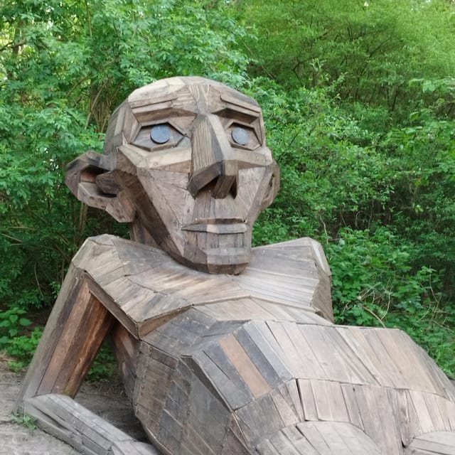 Copenhagen: Six Forgotten Giant Sculptures Tour by Bus - Hilltop Trine and the pleasure of the search