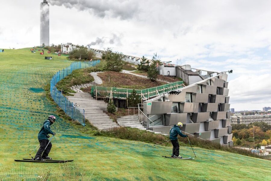 CopenHill Ski Pass Including Rental Gear - Learning the plastic surface before picking up speed