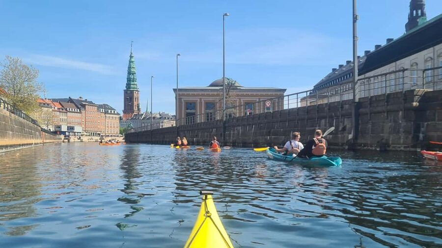 Kayak Tour in Copenhagen Harbor - June, July and August - Paddling past Langebro and Slotsholmen